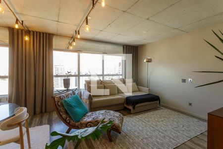 Sala de apartamento para alugar com 1 quarto, 74m² em Vila Olímpia, São Paulo