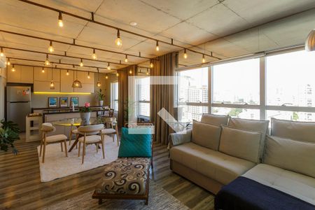 Sala de apartamento para alugar com 1 quarto, 74m² em Vila Olímpia, São Paulo