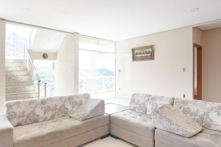 sala de casa de condomínio à venda com 2 quartos, 274m² em Vereda das Gerais, Nova Lima