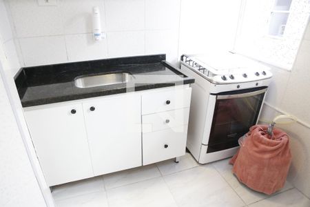 Cozinha de kitnet/studio para alugar com 1 quarto, 45m² em Boqueirão, Praia Grande
