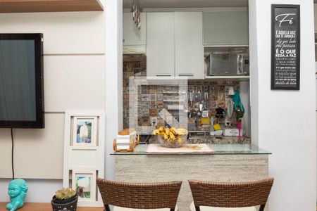 Sala/cozinha de apartamento à venda com 2 quartos, 52m² em Passo das Pedras, Porto Alegre