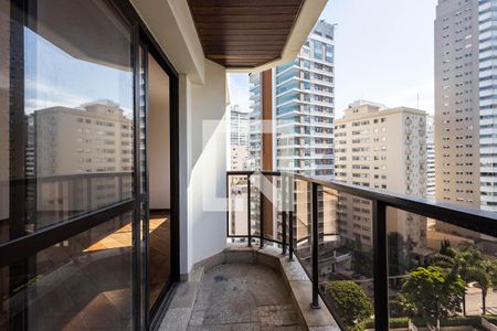 Varanda da Sala de apartamento à venda com 4 quartos, 163m² em Paraíso, São Paulo
