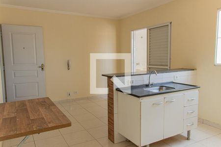 Sala/Cozinha de apartamento para alugar com 1 quarto, 40m² em Vila São Vicente, São Paulo