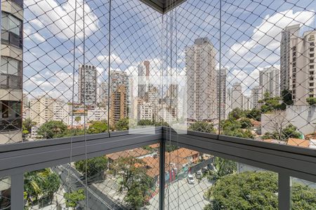 Vista da Sacada de apartamento à venda com 1 quarto, 46m² em Paraíso, São Paulo