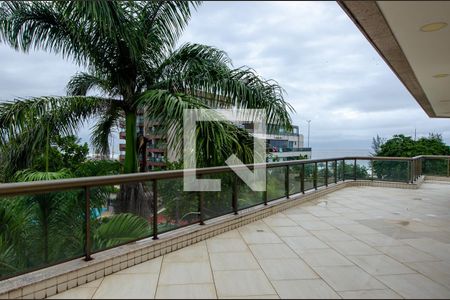 Varanda da sala de apartamento para alugar com 4 quartos, 442m² em Recreio dos Bandeirantes, Rio de Janeiro