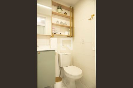 Banheiro de kitnet/studio à venda com 1 quarto, 24m² em Vila Clementino, São Paulo