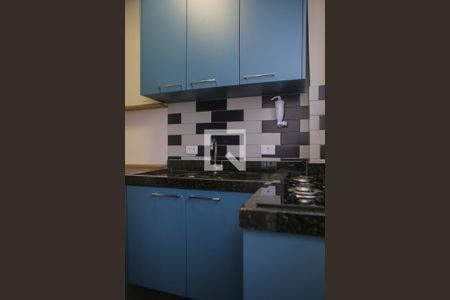 Cozinha de kitnet/studio para alugar com 1 quarto, 38m² em Embaré, Santos
