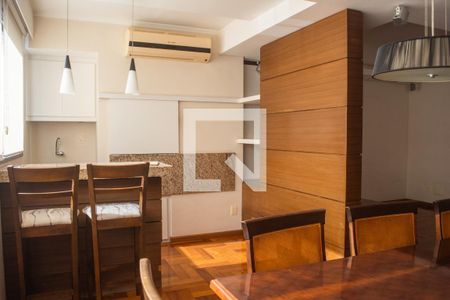 Sala - churrasqueira de apartamento para alugar com 3 quartos, 128m² em Menino Deus, Porto Alegre