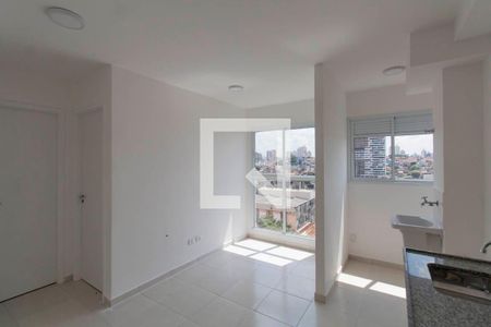 Sala e Cozinha Integrada de apartamento à venda com 1 quarto, 29m² em Vila Guilhermina, São Paulo