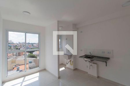 Sala e Cozinha Integrada de apartamento à venda com 1 quarto, 29m² em Vila Guilhermina, São Paulo