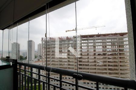 Varanda e área de serviço  de apartamento para alugar com 1 quarto, 38m² em Vila Andrade, São Paulo