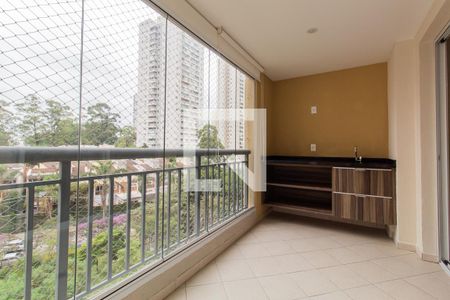 Varanda da Sala de apartamento para alugar com 2 quartos, 87m² em Vila Andrade, São Paulo