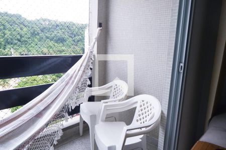 Varanda da Sala de apartamento para alugar com 3 quartos, 98m² em Centro, São Vicente