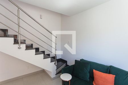 Sala de apartamento à venda com 2 quartos, 57m² em Funcionários, Belo Horizonte