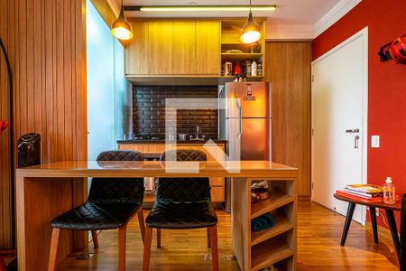 Sala/Cozinha de apartamento à venda com 1 quarto, 43m² em Pinheiros, São Paulo