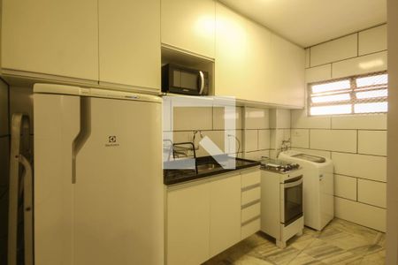 Cozinha de kitnet/studio para alugar com 1 quarto, 35m² em Liberdade, São Paulo