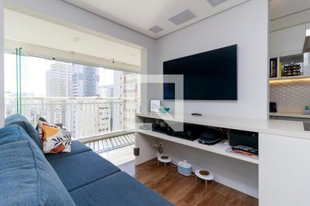 Sala de apartamento à venda com 2 quartos, 51m² em Santo Amaro, São Paulo