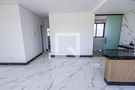Sala / cozinha americana de apartamento à venda com 3 quartos, 141m² em Itapoã, Belo Horizonte