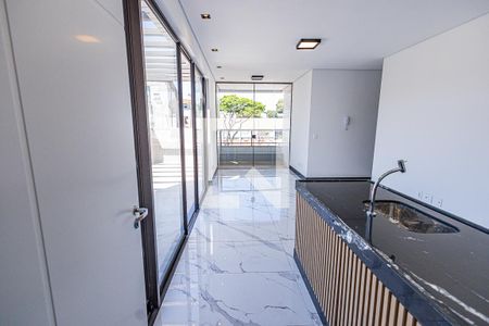 Sala / cozinha americana de apartamento à venda com 3 quartos, 141m² em Itapoã, Belo Horizonte