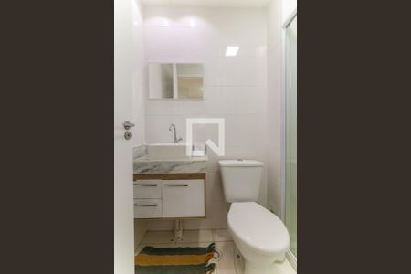 Banheiro de apartamento à venda com 1 quarto, 30m² em Panamby, São Paulo