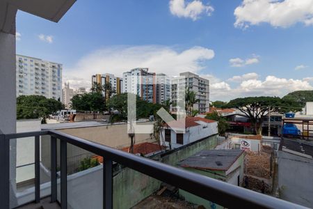 Varanda de kitnet/studio para alugar com 1 quarto, 25m² em Indianópolis, São Paulo