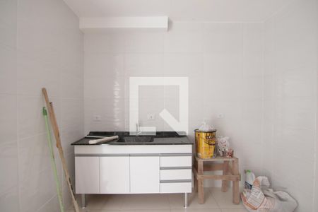 Sala/cozinha
 de apartamento para alugar com 2 quartos, 39m² em Parque Cisper, São Paulo
