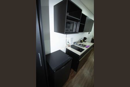 Cozinha de kitnet/studio para alugar com 1 quarto, 27m² em Vila Clementino, São Paulo