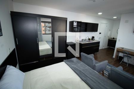 Sala/Quarto de kitnet/studio para alugar com 1 quarto, 27m² em Vila Clementino, São Paulo