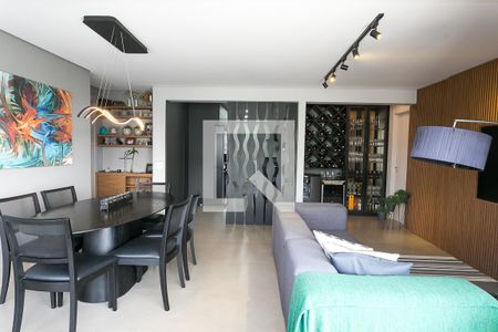 Sala  de apartamento à venda com 3 quartos, 129m² em Jardim Caboré, São Paulo