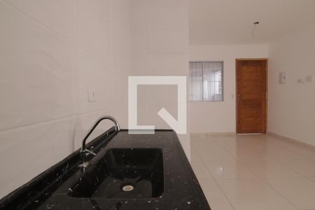 Sala/cozinha
 de apartamento para alugar com 2 quartos, 38m² em Parque Cisper, São Paulo