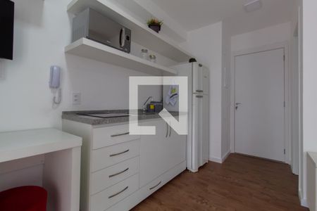 Sala / Quarto / Cozinha de apartamento à venda com 1 quarto, 25m² em Vila Andrade, São Paulo