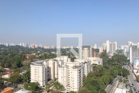 Vista da Varanda de apartamento à venda com 1 quarto, 40m² em Santo Amaro, São Paulo