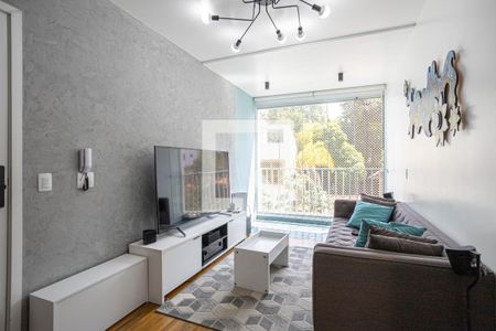 Sala de apartamento para alugar com 2 quartos, 55m² em Vila São Francisco, São Paulo