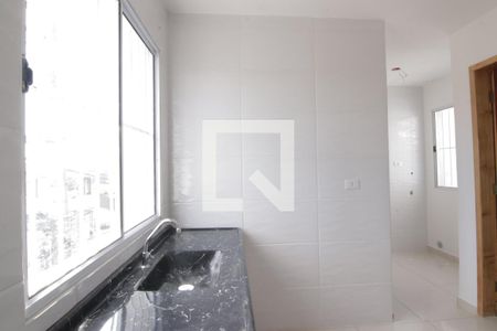 Sala/cozinha
 de apartamento para alugar com 2 quartos, 38m² em Parque Cisper, São Paulo