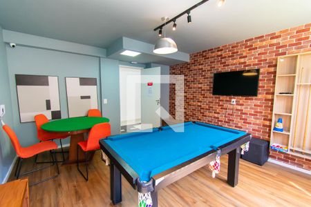 Apartamento para alugar com 28m², 1 quarto e sem vaga Apartamento para alugar com 28m², 1 quarto e sem vagaÁrea comum - Salão de Jogos