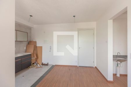 Sala/Cozinha de apartamento para alugar com 1 quarto, 32m² em Várzea da Barra Funda, São Paulo