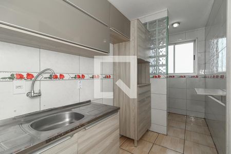 Cozinha e Área de Serviço de apartamento para alugar com 1 quarto, 38m² em Rubem Berta, Porto Alegre