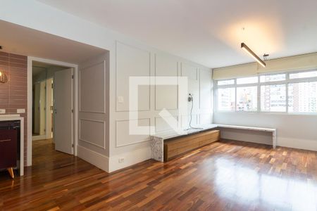 Sala de apartamento para alugar com 2 quartos, 83m² em Indianópolis, São Paulo