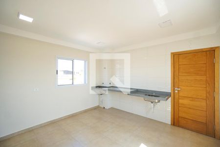 Sala e cozinha de apartamento para alugar com 2 quartos, 34m² em Vila Carrao, São Paulo