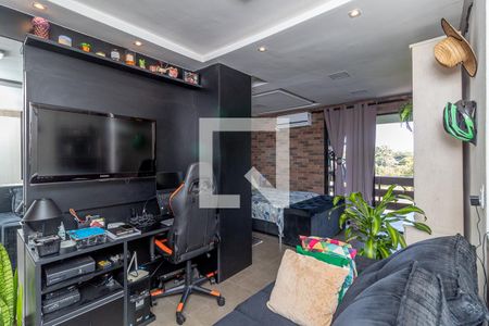 Sala de apartamento à venda com 1 quarto, 48m² em Agronomia, Porto Alegre