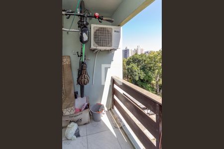 Varanda da Sala de apartamento à venda com 1 quarto, 48m² em Agronomia, Porto Alegre
