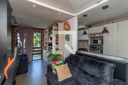 Sala de apartamento à venda com 1 quarto, 48m² em Agronomia, Porto Alegre