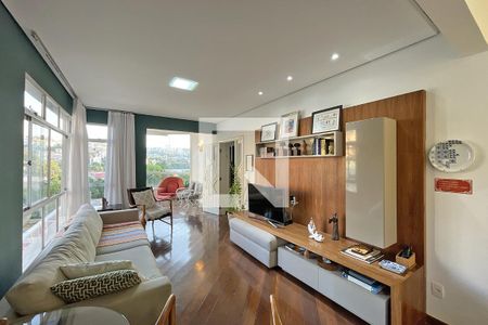 Sala de apartamento à venda com 4 quartos, 130m² em Santo Antônio, Belo Horizonte