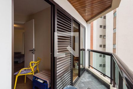 Varanda da Sala de apartamento para alugar com 1 quarto, 56m² em Pinheiros, São Paulo
