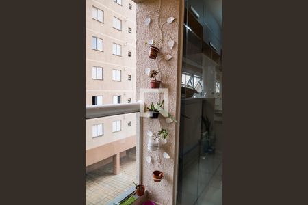 Varanda da Sala de apartamento à venda com 2 quartos, 51m² em Vila Eldizia, Santo André