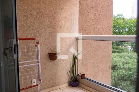 Varanda da Sala de apartamento à venda com 2 quartos, 51m² em Vila Eldizia, Santo André