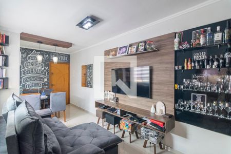 Sala de apartamento para alugar com 2 quartos, 98m² em Vila Alto de Santo Andre, Santo André