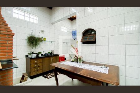 Área de Serviço - Churrasqueira de casa à venda com 3 quartos, 161m² em Parque Oratorio, Santo André