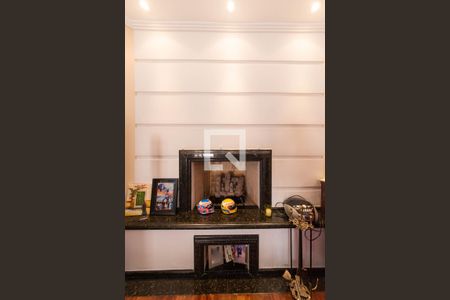 Sala de Estar - Lareira de apartamento à venda com 3 quartos, 156m² em Santa Paula, São Caetano do Sul