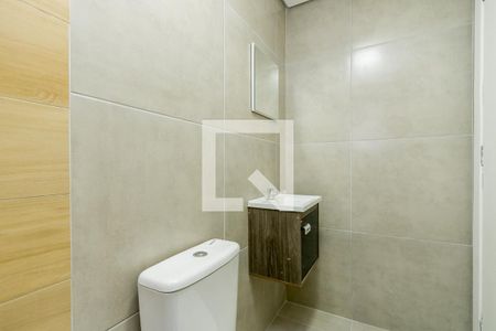 Banheiro de kitnet/studio para alugar com 1 quarto, 27m² em Vila Cruzeiro, São Paulo